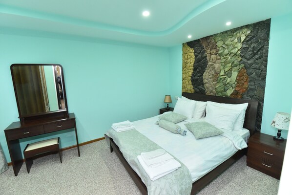 Premium-Apartment, 1 Queen-Bett, Balkon, Gartenblick