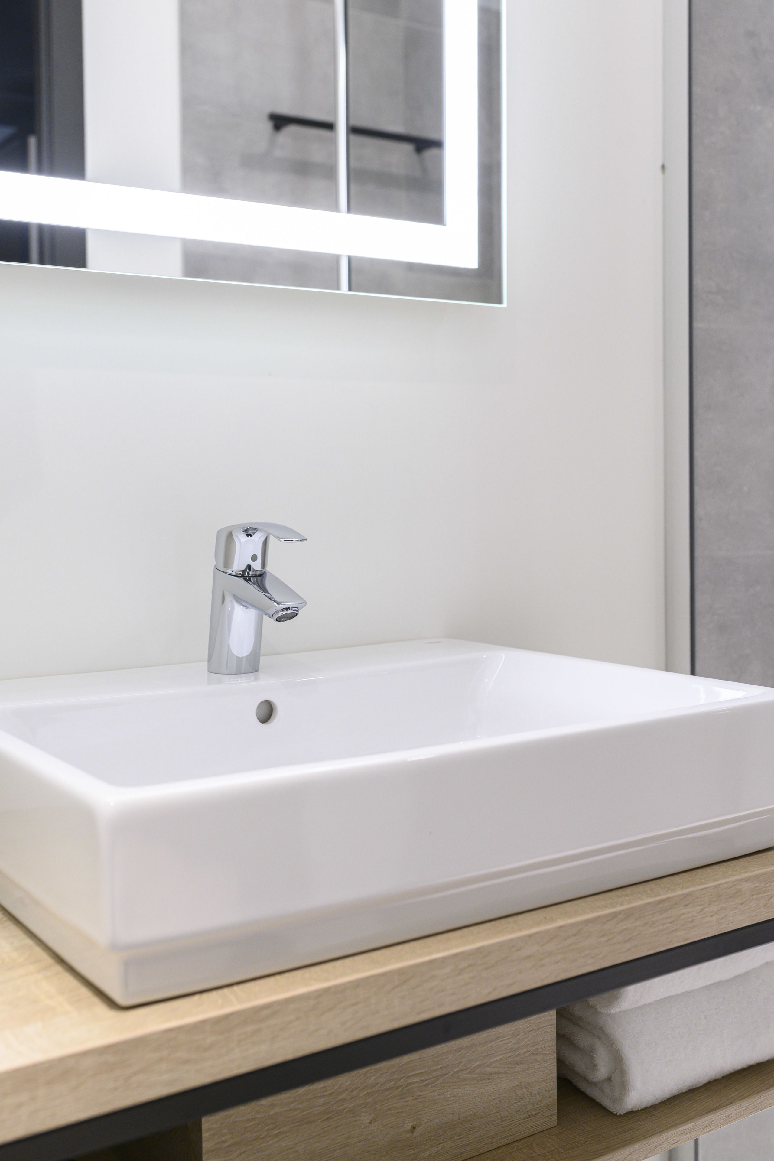 shower, eco-friendly toiletries, towels