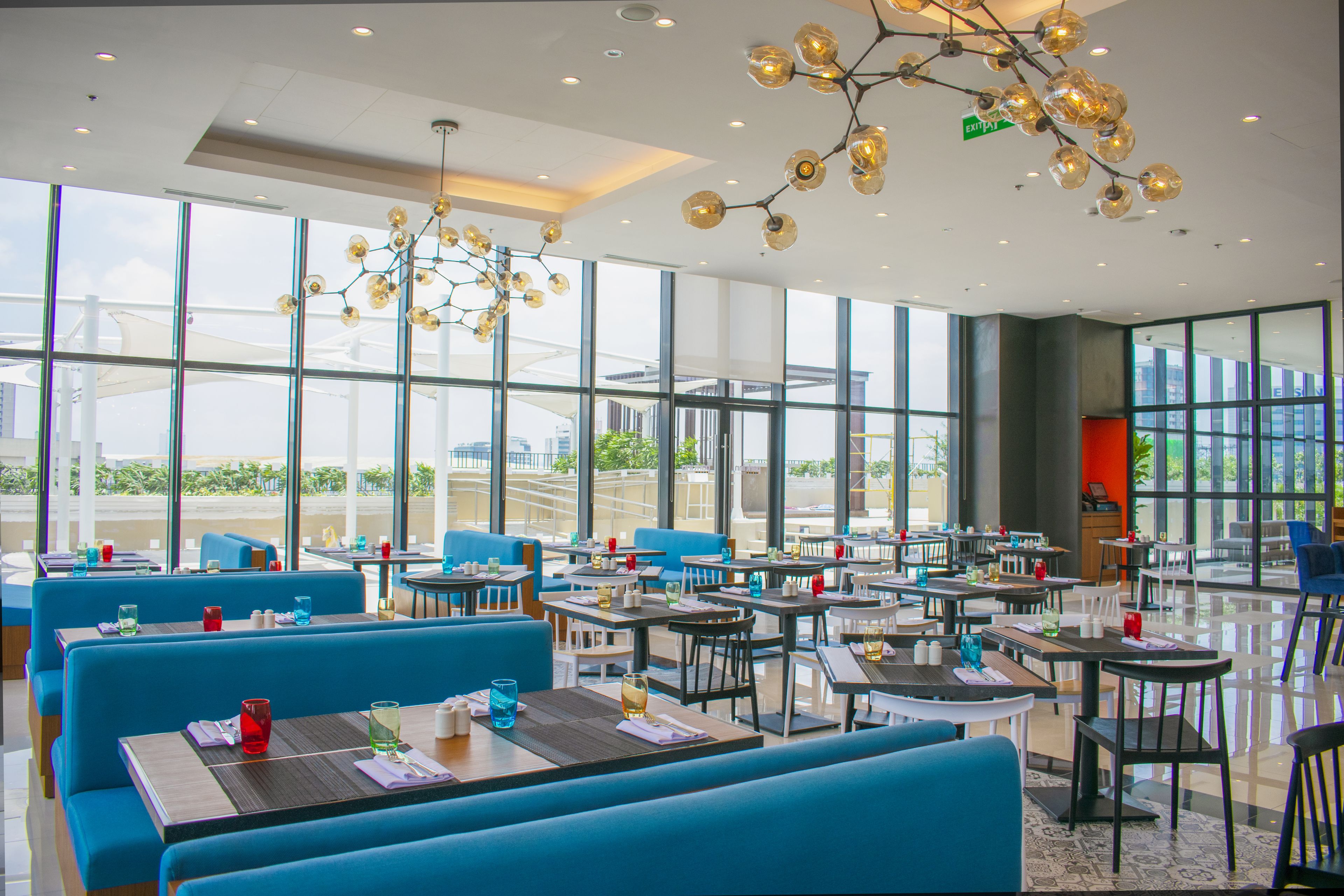 breakfast, lunch, dinner served; al fresco dining