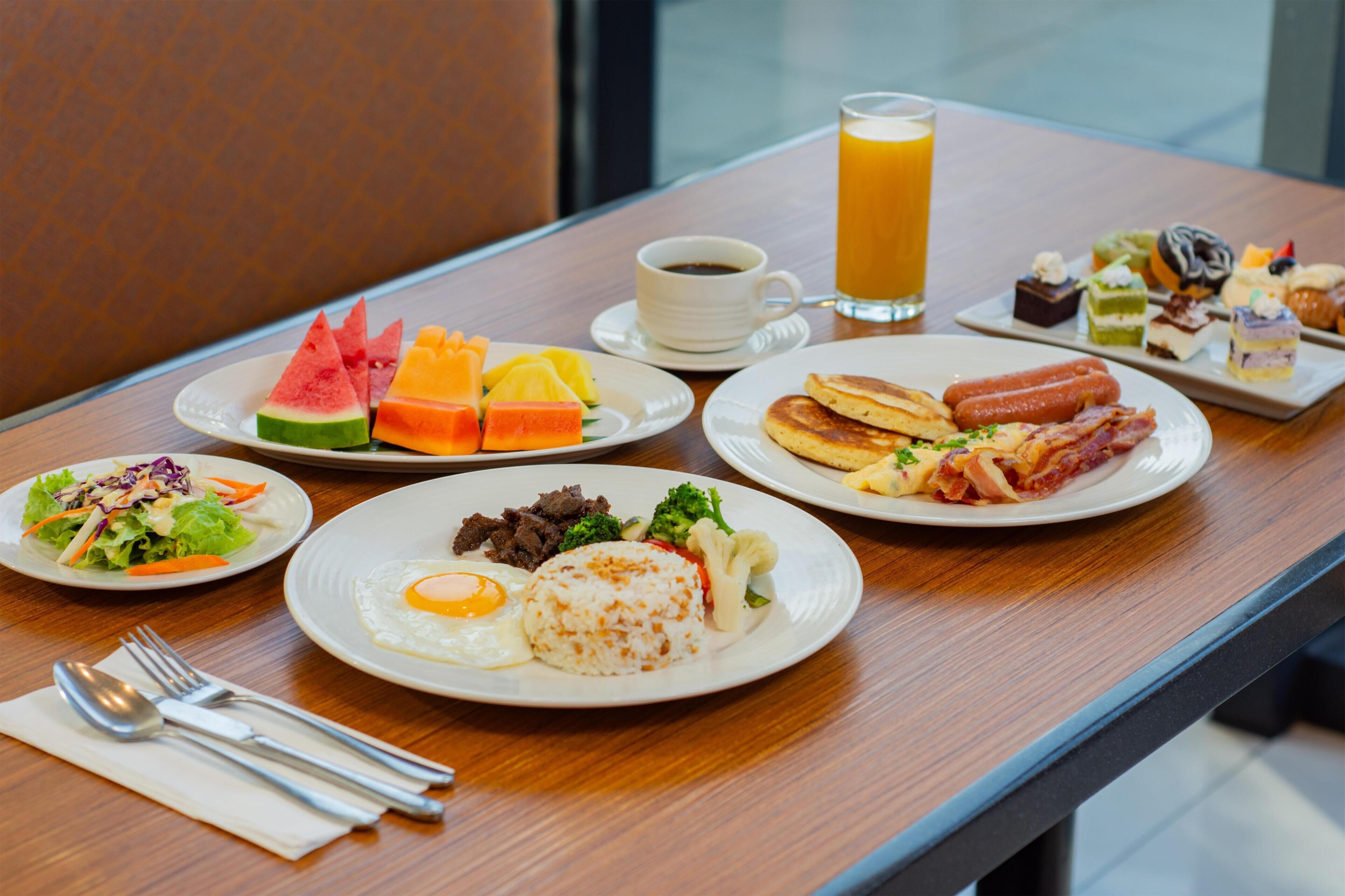 Tägliches Frühstücksbuffet gegen Gebühr