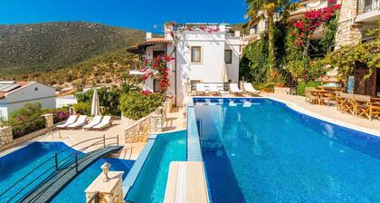 Magnifiquement situé Grand appartement de luxe avec 2 chambres, vue sur la mer et jardin avec piscine