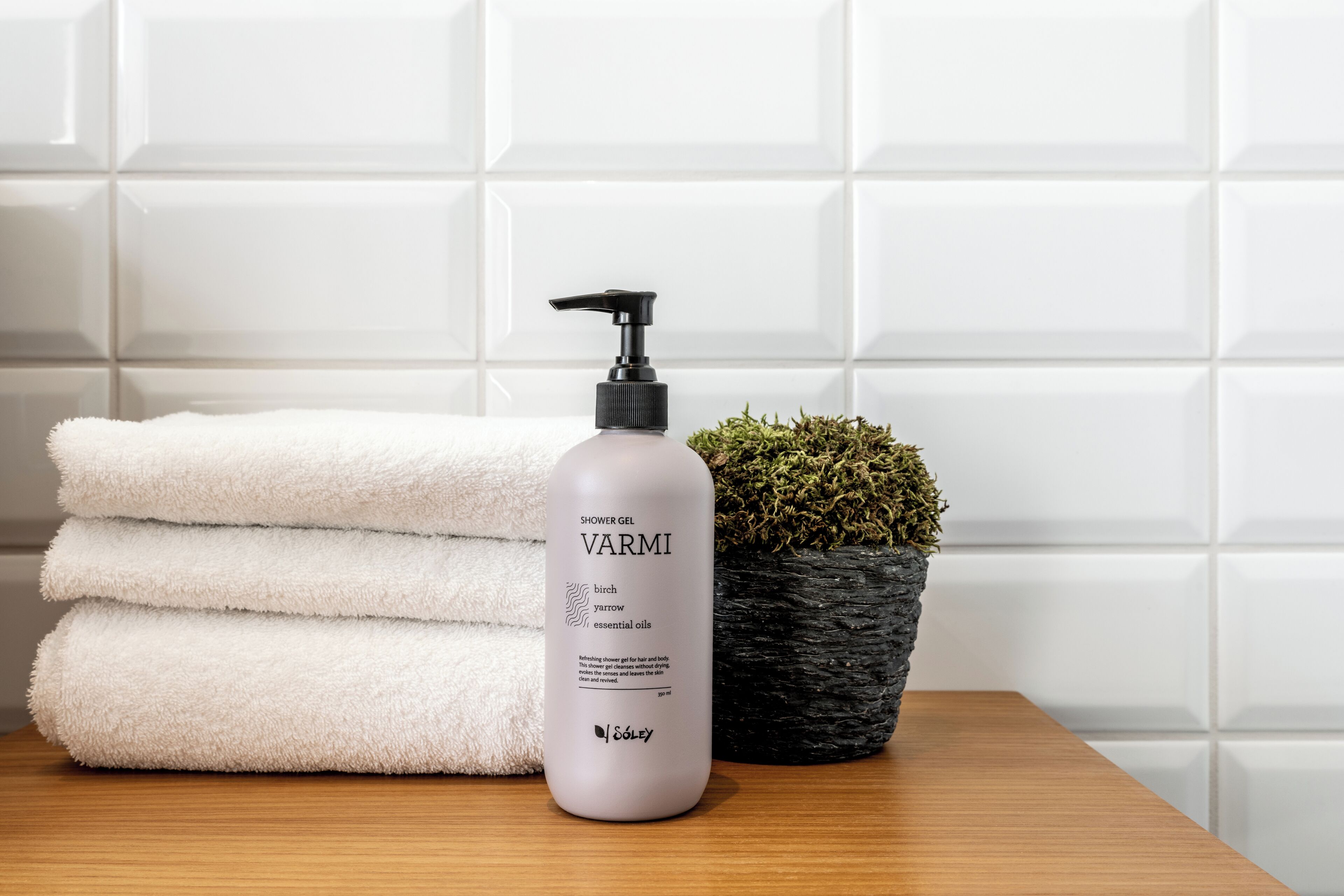 free toiletries, hair dryer, towels, soap