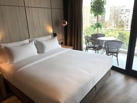 Caja fuerte, cortinas opacas, sistema de insonorización