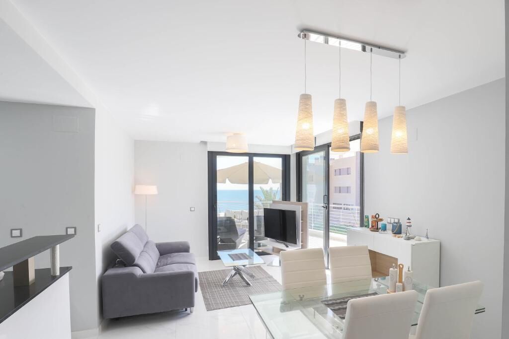 superior apartment | living area | flat-screen tv