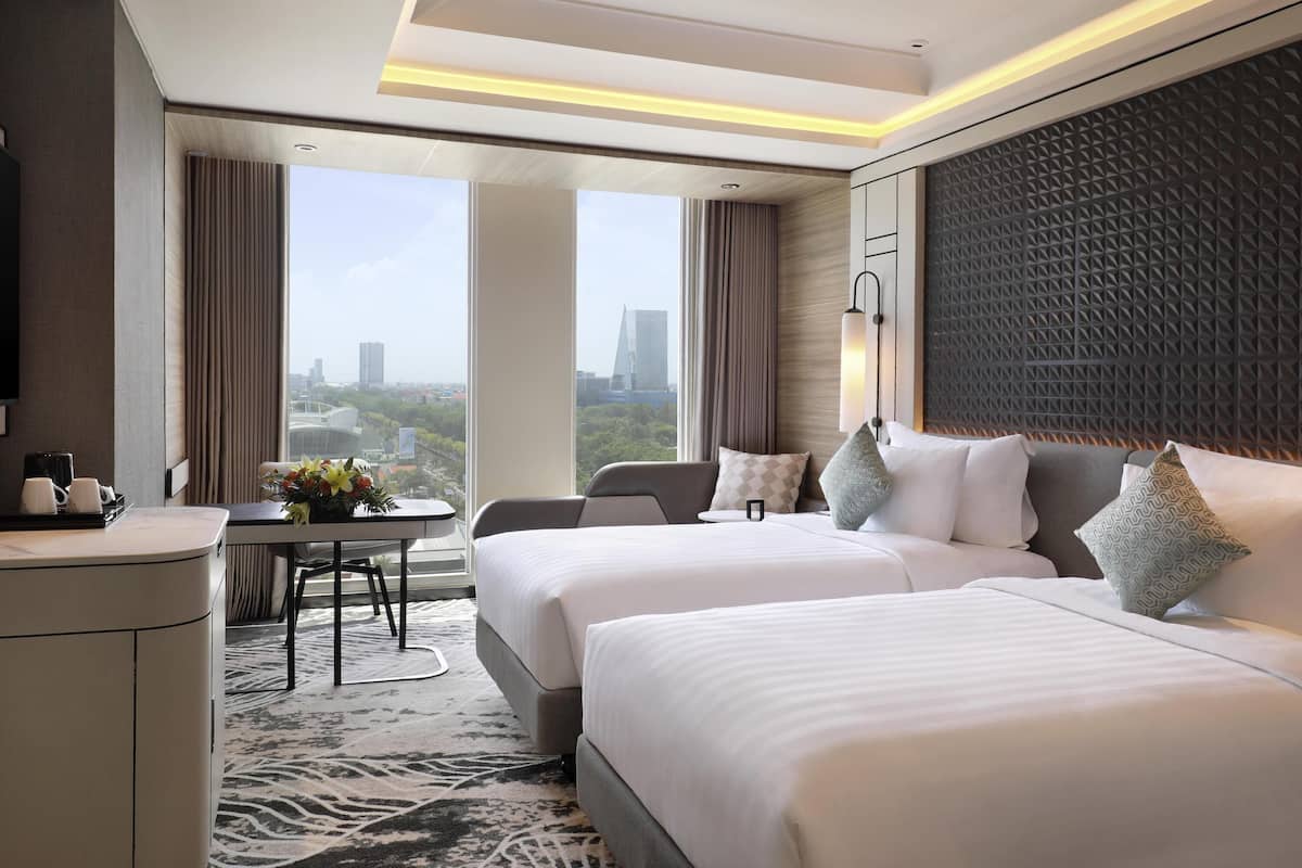 Deluxe Room, 2 Single Beds, City View