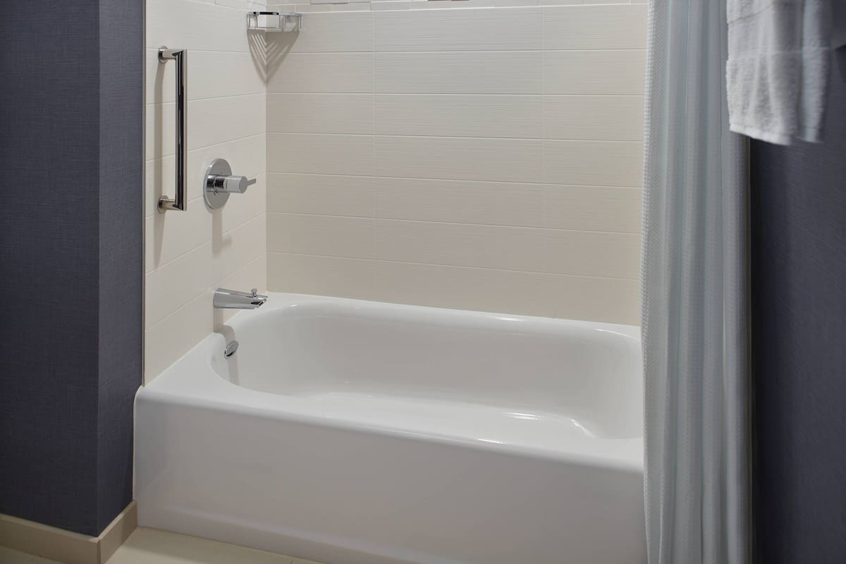 free toiletries, hair dryer, towels, soap