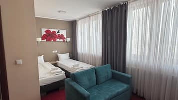 Individually decorated, individually furnished, desk, laptop workspace