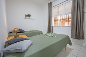 Family Apartment, Multiple Beds, City View | Desk, iron/ironing board, free WiFi, bed sheets - LineRio Praia do Leblon 446 (Rio de Janeiro)