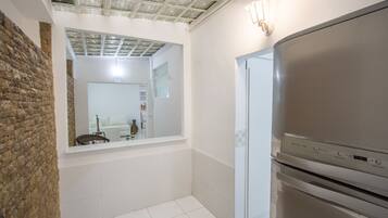 Family Apartment, Multiple Beds, City View | Private kitchen | Full-sized fridge, microwave, oven, stovetop