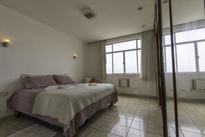 Family Apartment, Sea View | Blackout curtains, iron/ironing board, free WiFi, bed sheets - LineRio Vista Mar Copacabana 460 (Rio de Janeiro)