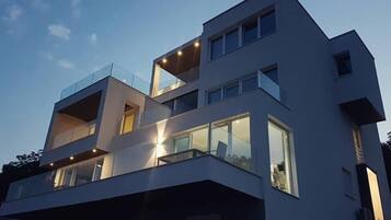 Front of property - evening/night