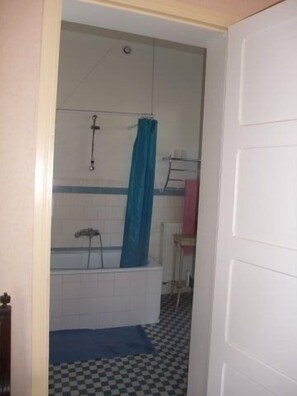 Combined shower/bathtub