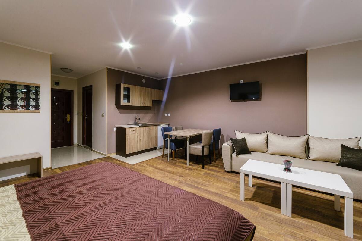 Comfort-Studio, Stadtblick | Allergikerbettwaren, Verdunkelungsvorhänge, Bügeleisen/Bügelbrett