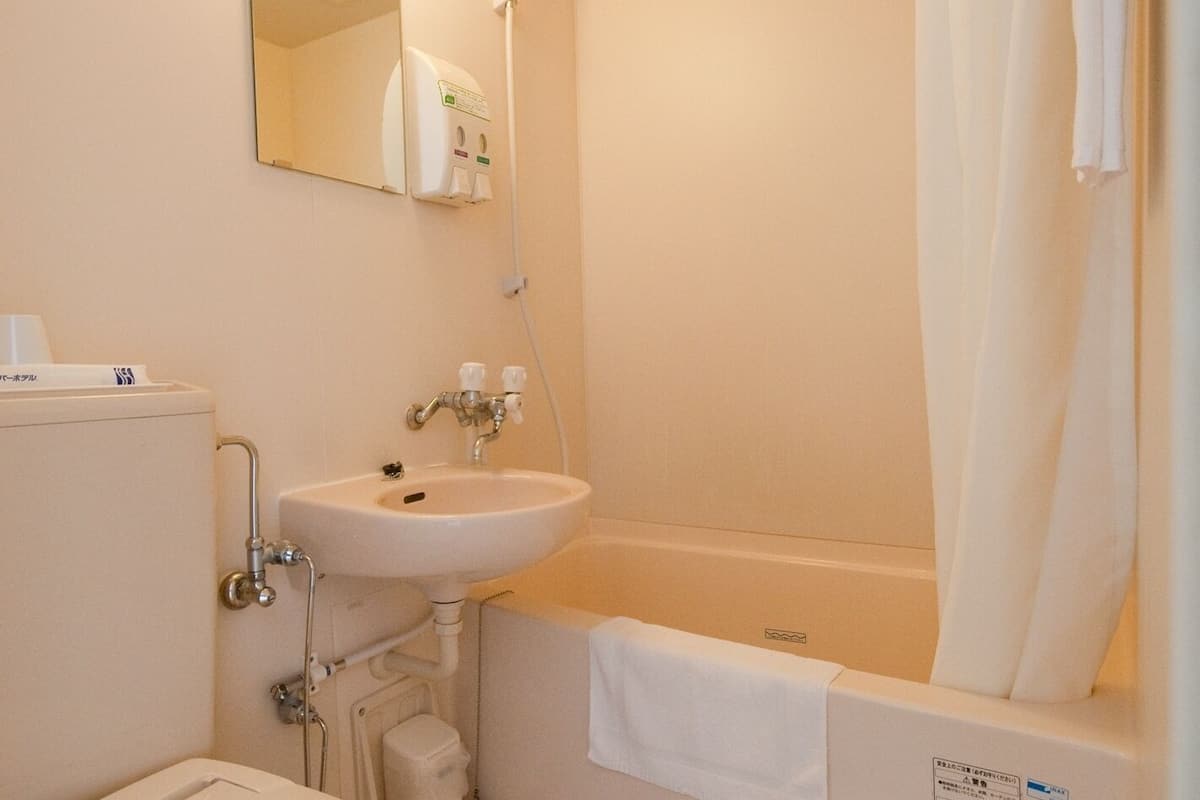 free toiletries, hair dryer, slippers, towels