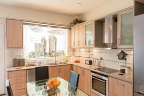 Villa, 2 Bedrooms | Private kitchen | Full-size fridge, oven, stovetop, dishwasher - Bright & Spacious two-floor Family Garden Home (Marathon)