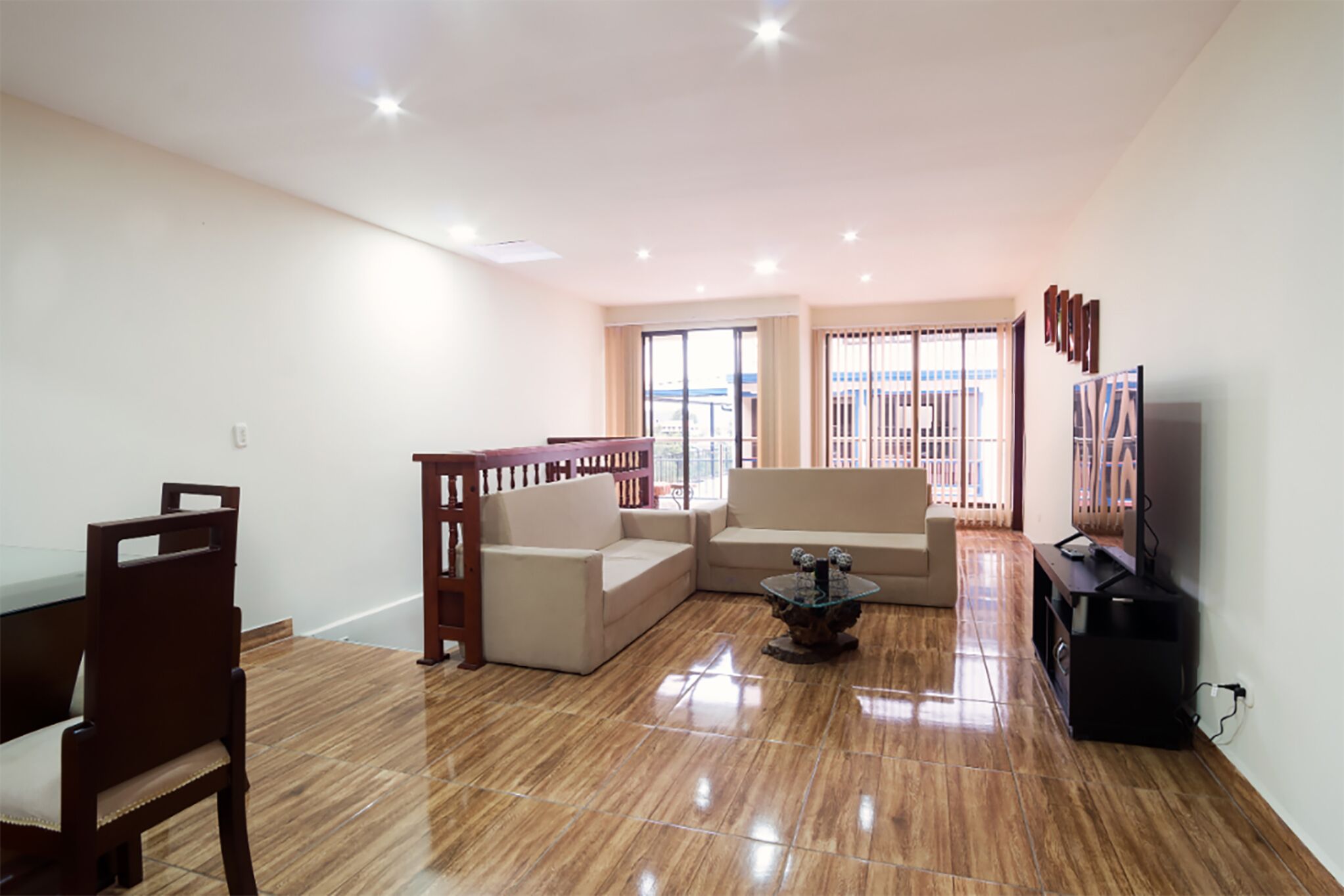 superior apartment | living area | 32-inch led tv with satellite channels, tv