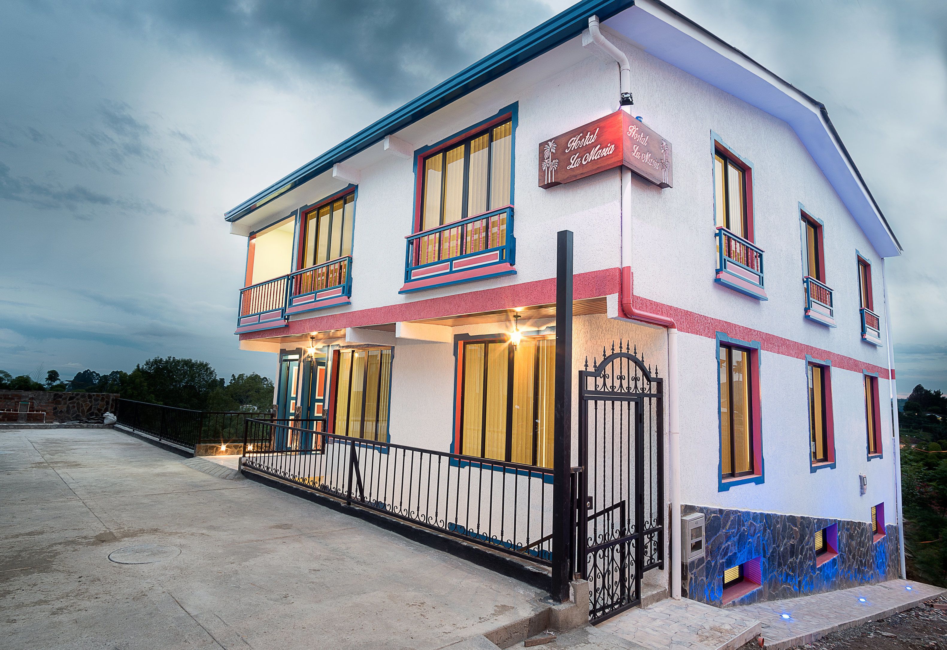 front of property – evening/night