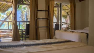 Standard Cabin, 2 Double Beds, Ocean View | 1 bedroom, in-room safe, free WiFi, bed sheets