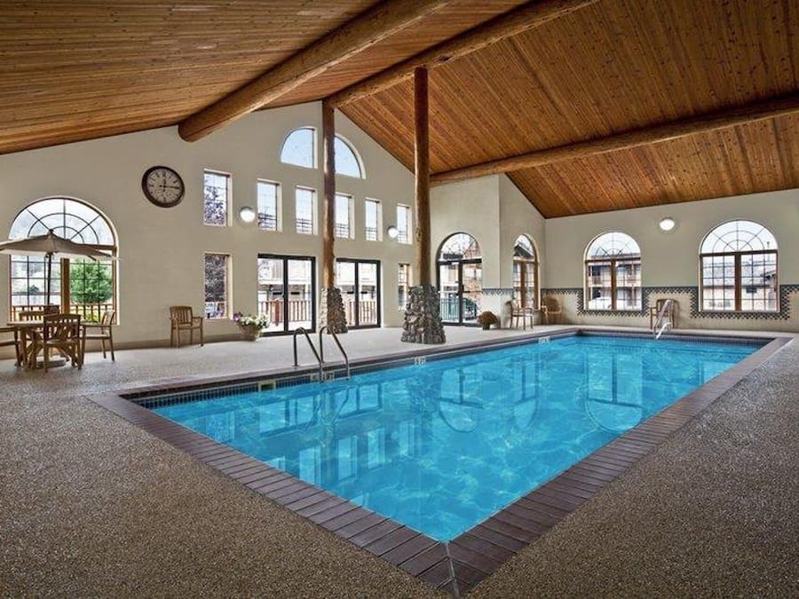 Indoor pool, seasonal outdoor pool