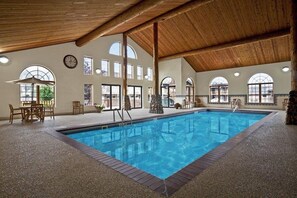Indoor pool, seasonal outdoor pool