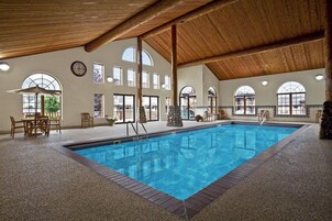 Indoor pool, seasonal outdoor pool