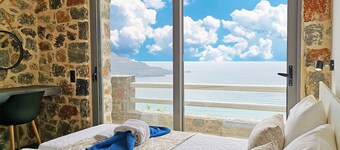 Ny luksusvilla med utrolig havutsikt, privat basseng, nær strand og taverna