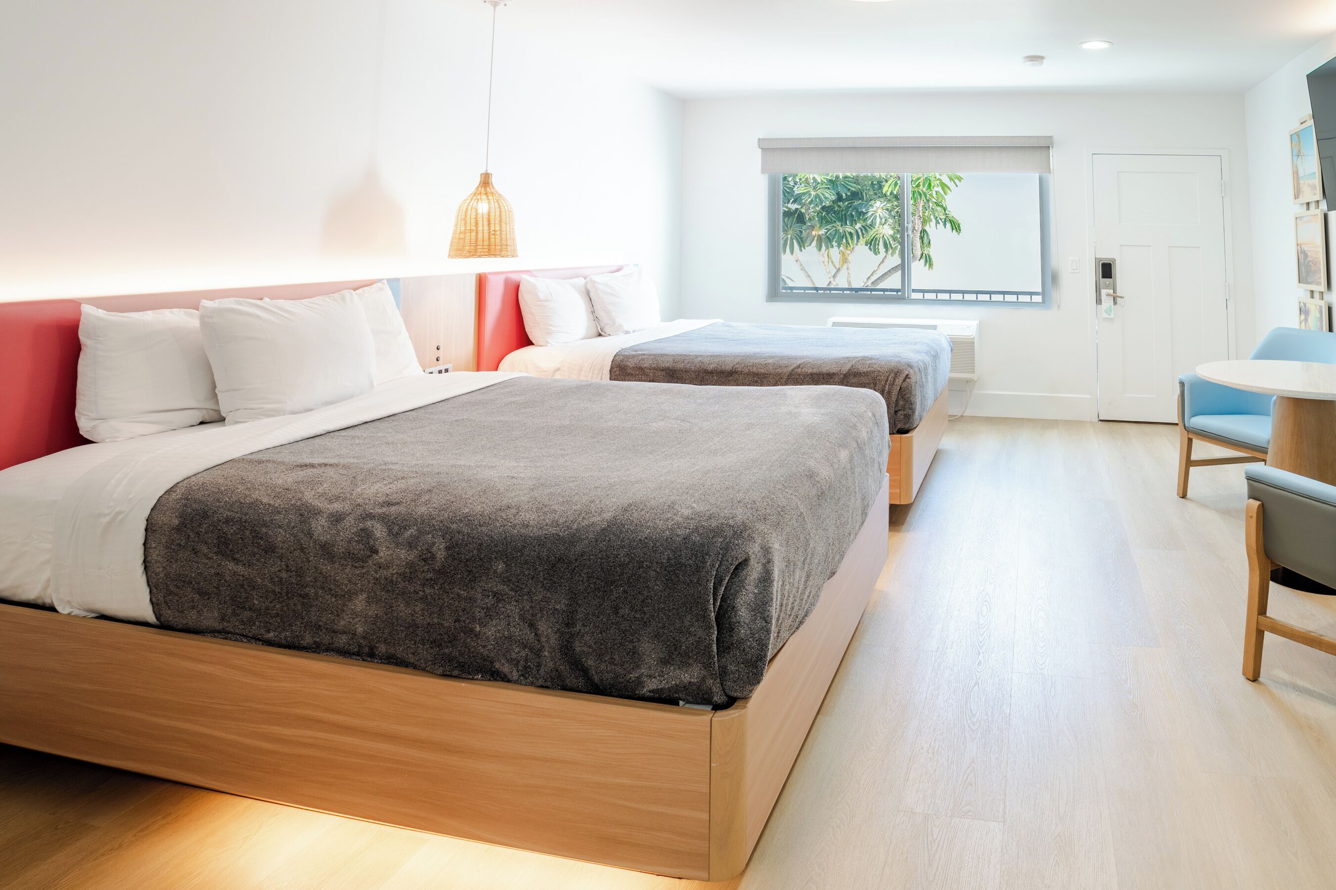 Deluxe Double Room, 2 Queen Beds, Non Smoking | Premium bedding, pillowtop beds, desk, blackout drapes