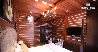 La hermosa casa de troncos