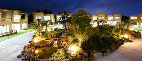Front of property – evening/night