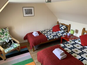 2 bedrooms, iron/ironing board, travel crib, WiFi