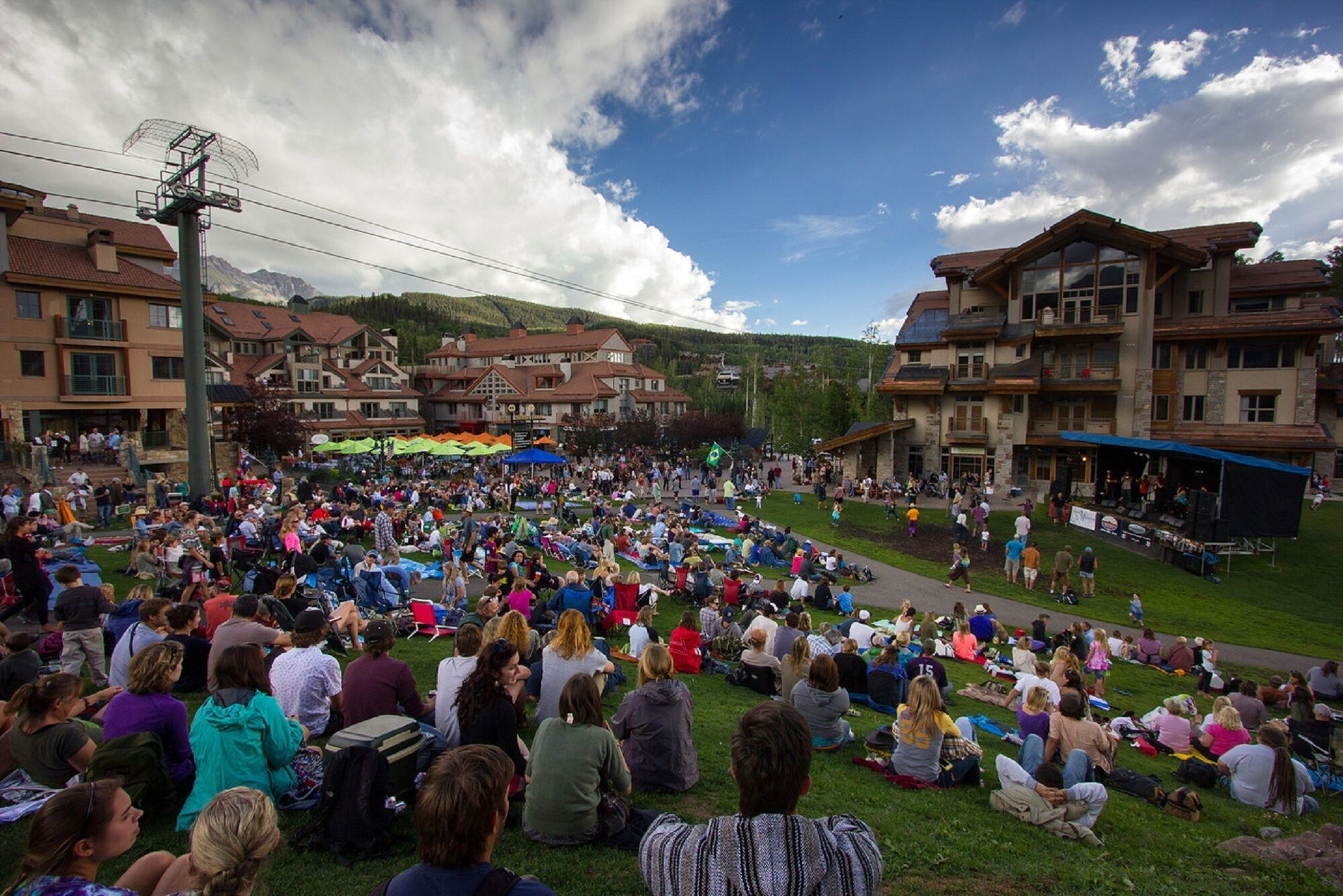 Summertime FREE outdoor concerts on Wednesdays in Mountain Village