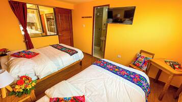 Habitacion doble (2 camas) | Iron/ironing board, free WiFi, bed sheets