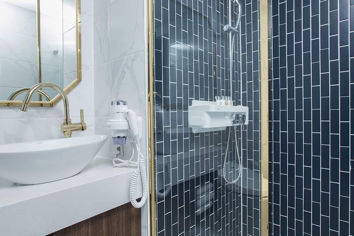 royal pool villa - additional payment 100,000 is required for pool use - f&b benefit | bathroom | shower, free toiletries, hair dryer, bathrobes