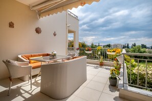 Luxury Apartment, Multiple Beds, Sea View | Terrace/patio