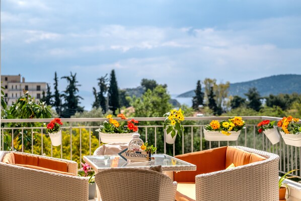 奢华公寓, 多张床, 海景 | 露台