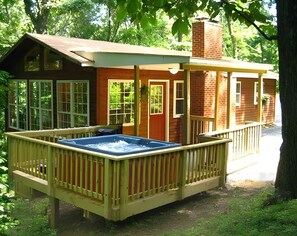 Baignoire à remous extérieure