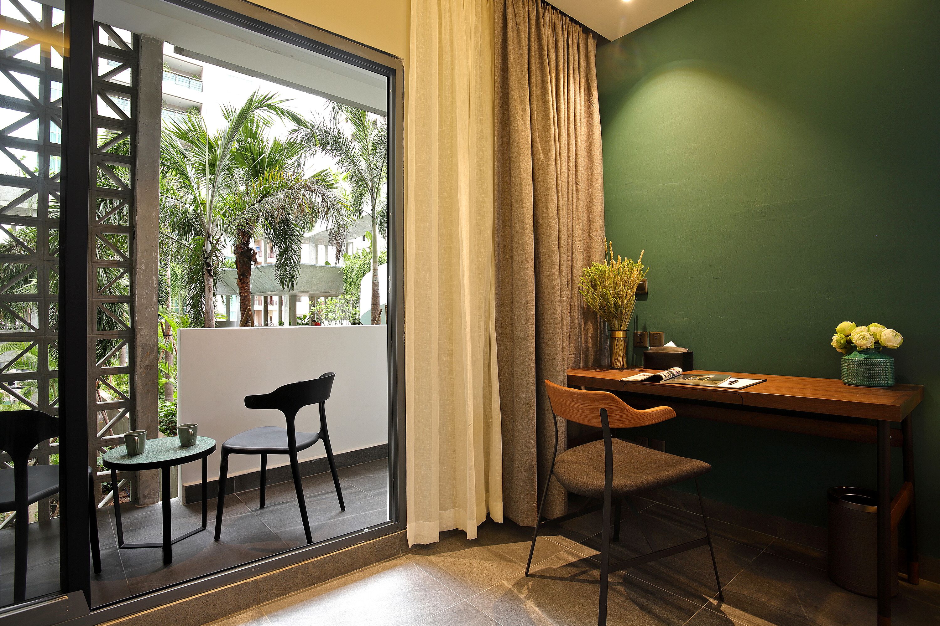 superior room, balcony, pool view | view from room