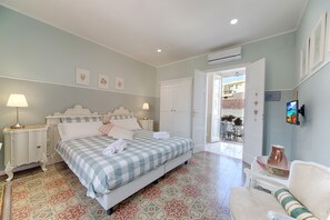 Romantisches Doppelzimmer, Gartenblick | Daunenbettdecken, Betten mit Memory-Foam-Matratzen