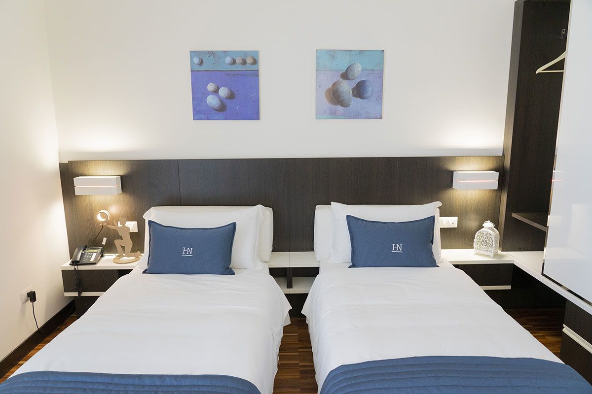 double or twin room | in-room safe, desk, soundproofing, cots/infant beds