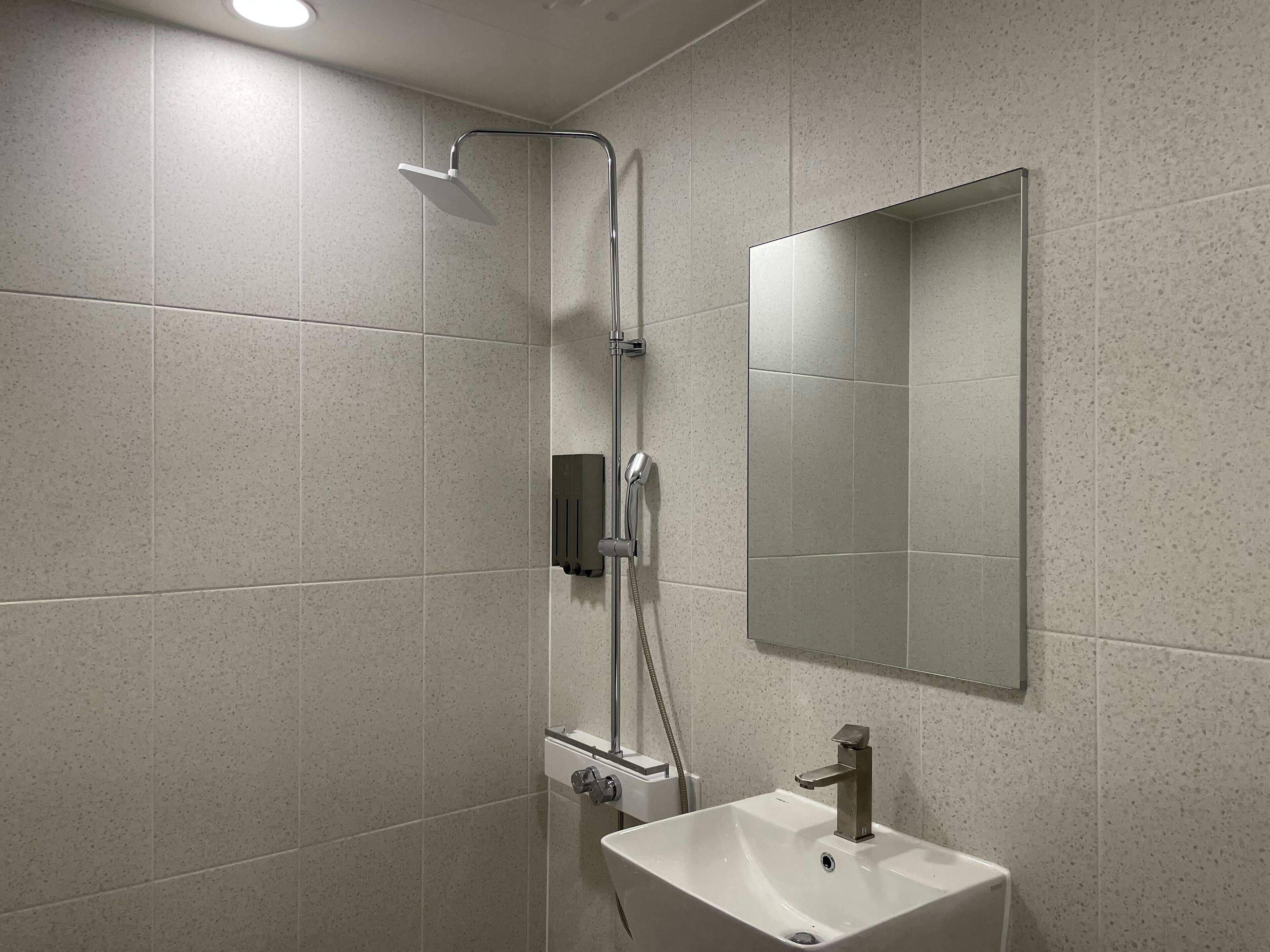 deluxe twin room [unavailable breakfast on monday & public holiday] | bathroom | shower, bathrobes, slippers, towels