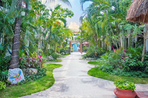 Superior Room, 1 King Bed, Pool View | Exterior - Hotel Villas Colibrí Suites and Bungalows. (Cozumel)