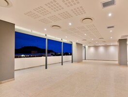 Outdoor banquet area