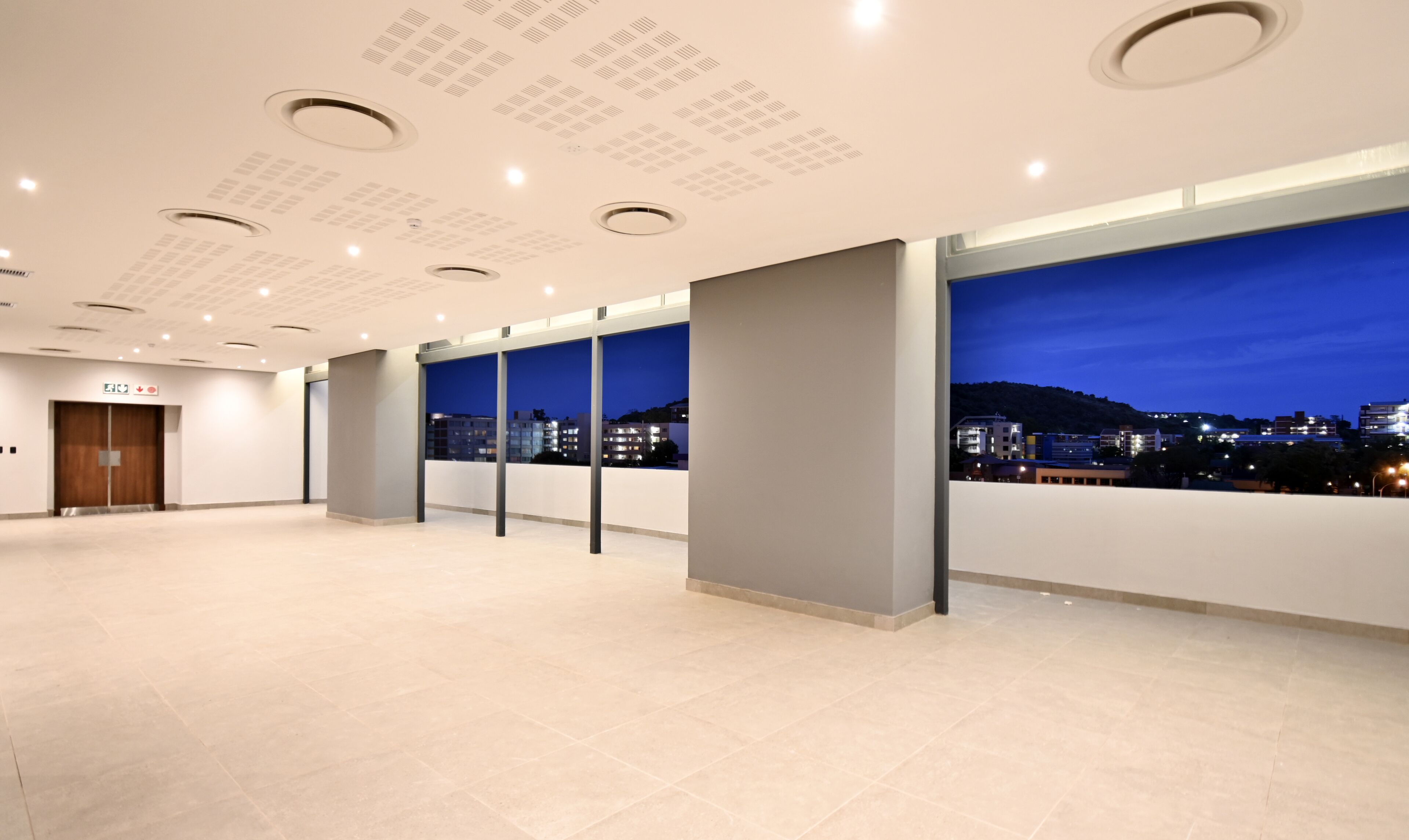 outdoor banquet area