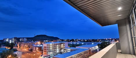 Vue sur la ville depuis l’hébergement