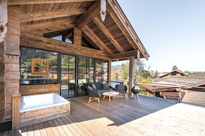 Chalet panorámico | Ropa de cama de alta calidad, camas con pillow-top y minibar 