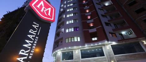 Front of property - evening/night