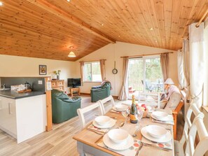 Chalet (Durham) | Woonruimte | Een flatscreentelevisie