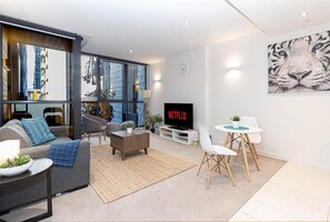 Apartment, 1 Bedroom | Living area | Flat-screen TV, Netflix - Stay Like Home (Melbourne)