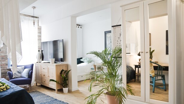 Apartamento (68) | Área de estar | TV de tela plana 55 polegadas com canais a cabo, TV