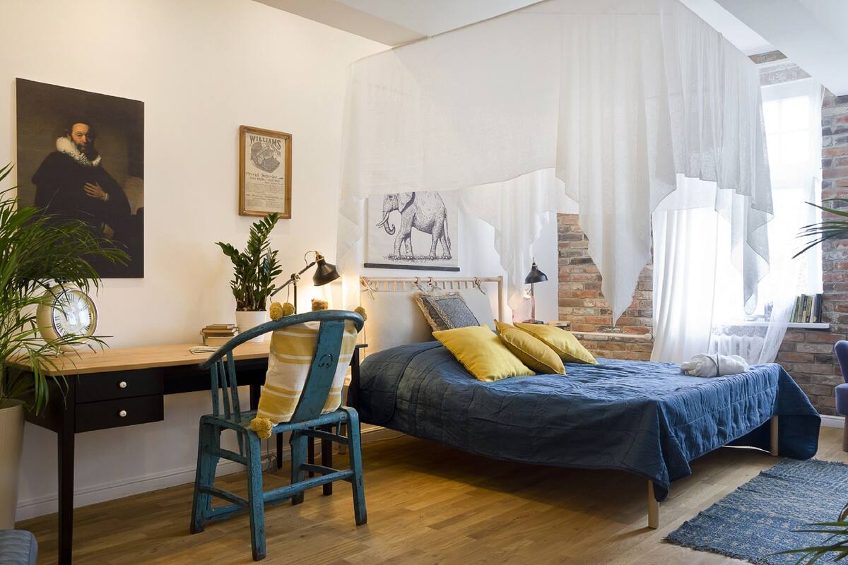 Appartamento (68) | 2 camere, con stile personalizzato, una scrivania, postazione laptop